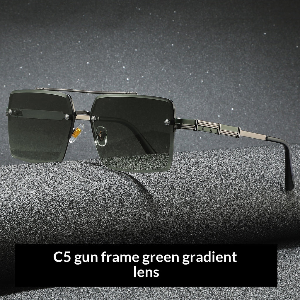 Mens Vintage Versatile Driving Sunglasses C5 Gun Frame