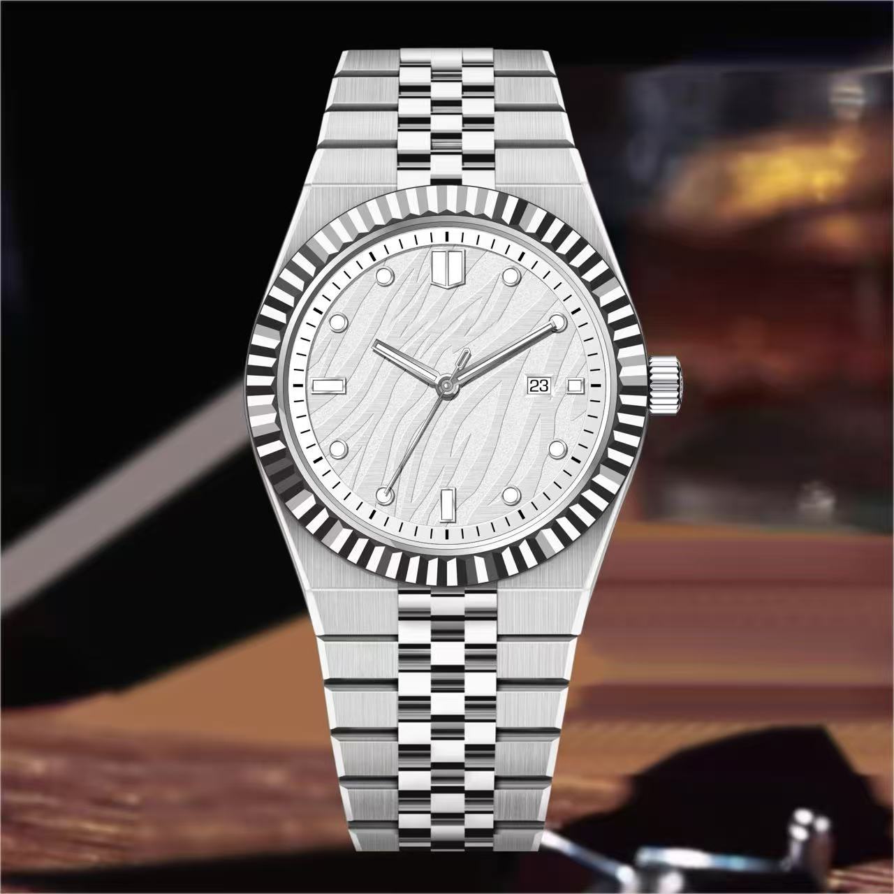 High-End Business Steel-Strap Quartz Watch