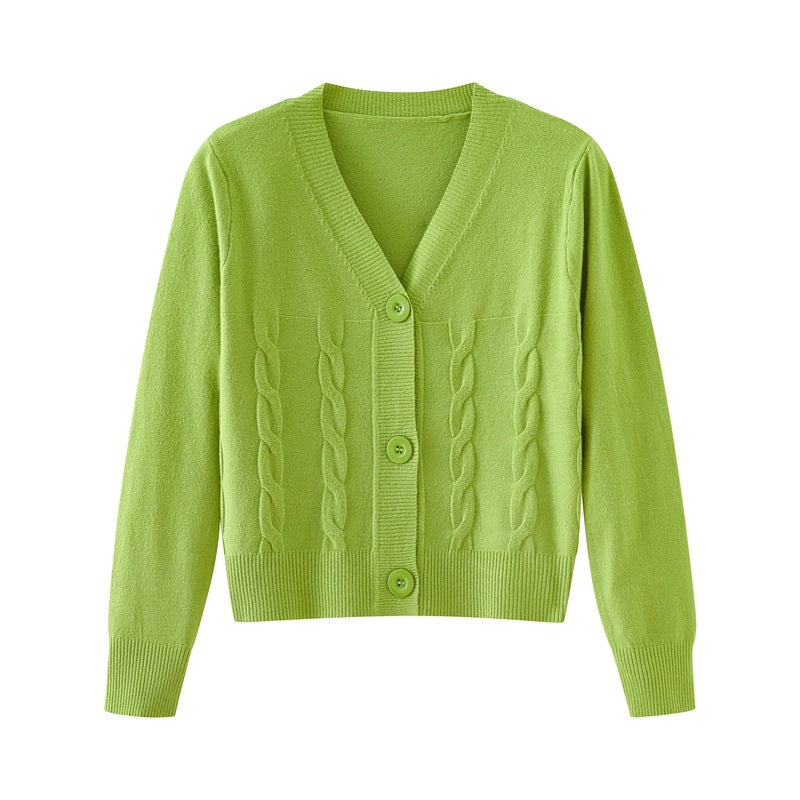 Versatile Casual Shirt Loose Green