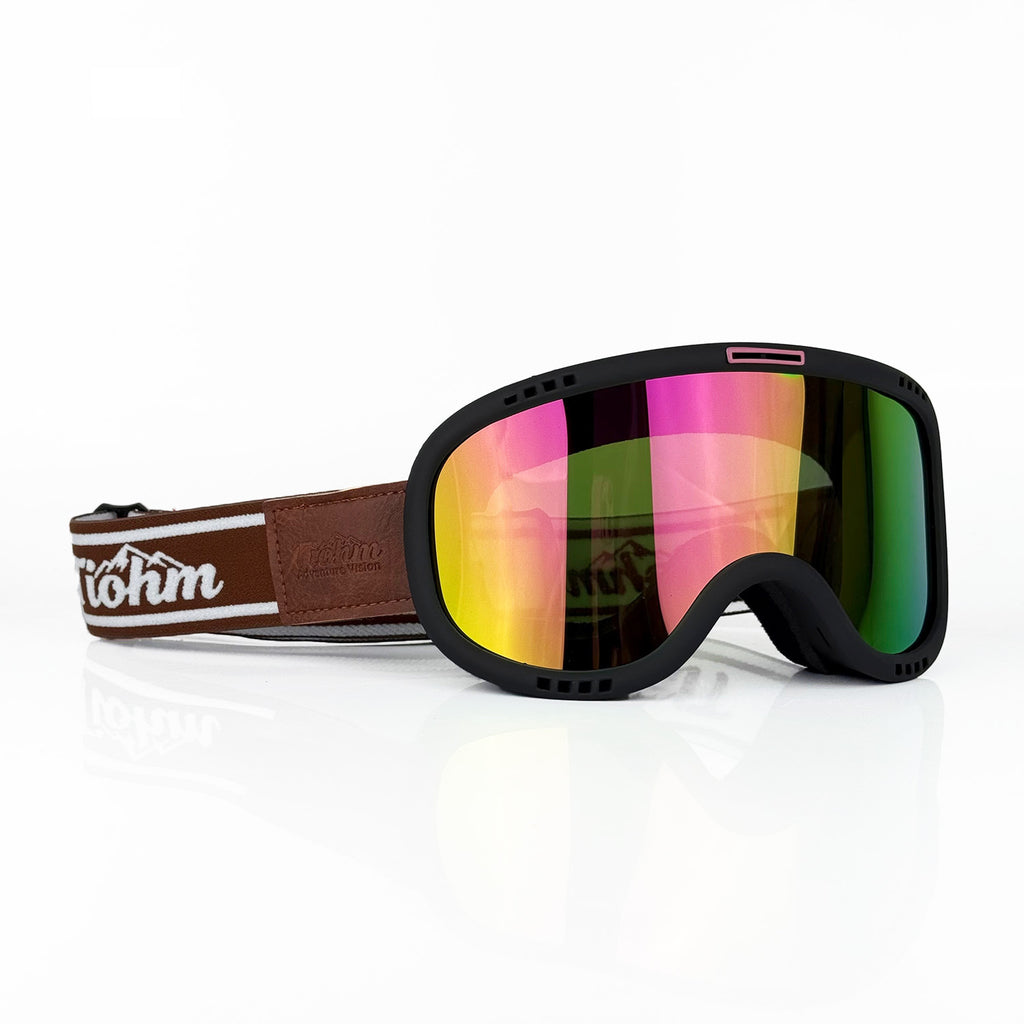 Motorcycle Goggles For Nearsighted Riders High-definition Large Lens Breathable And Windproof Black Pink