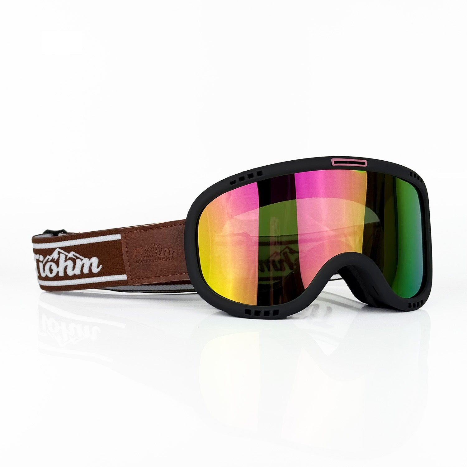 Motorcycle Goggles For Nearsighted Riders High-definition Large Lens Breathable And Windproof Black Pink