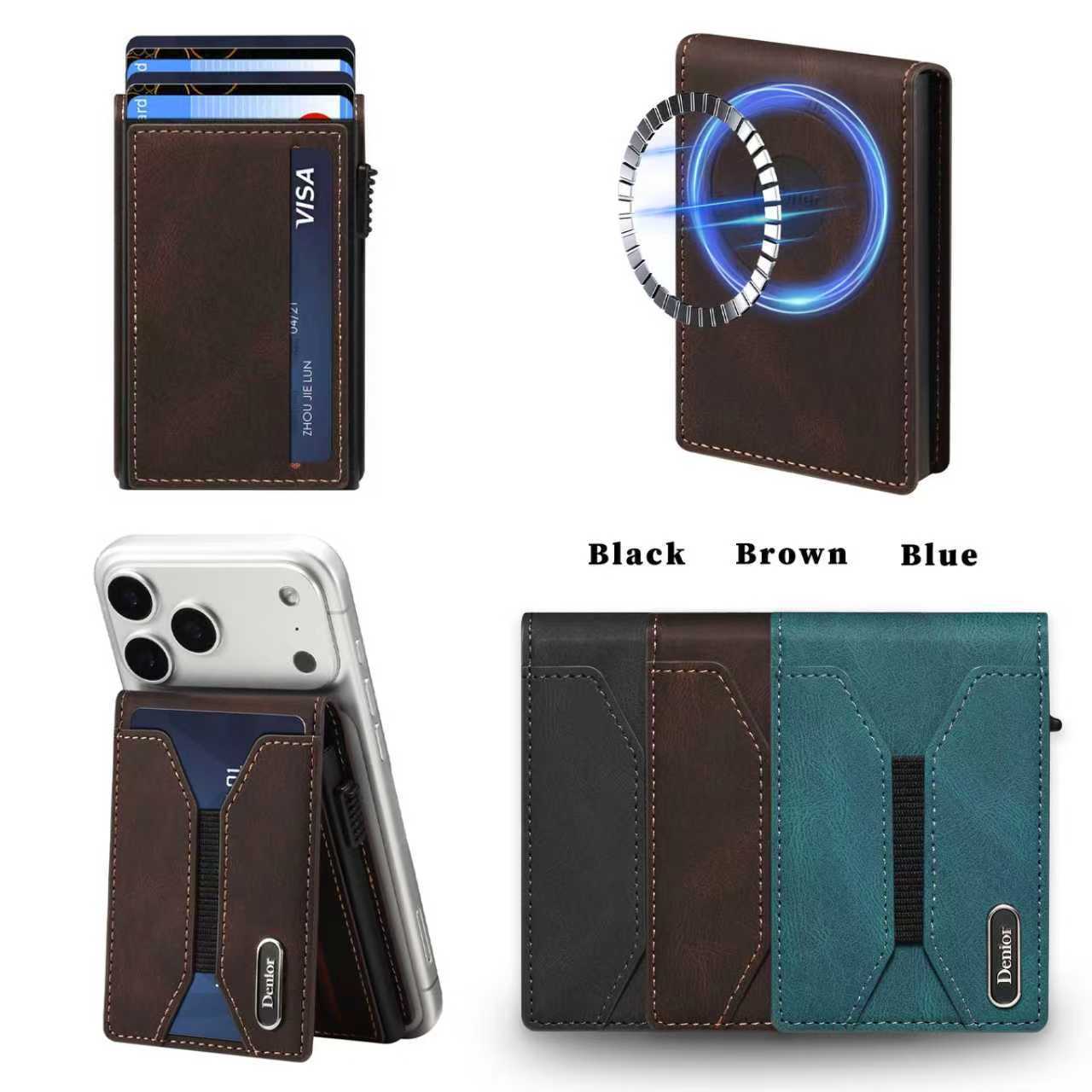 Smooth Leather With Button