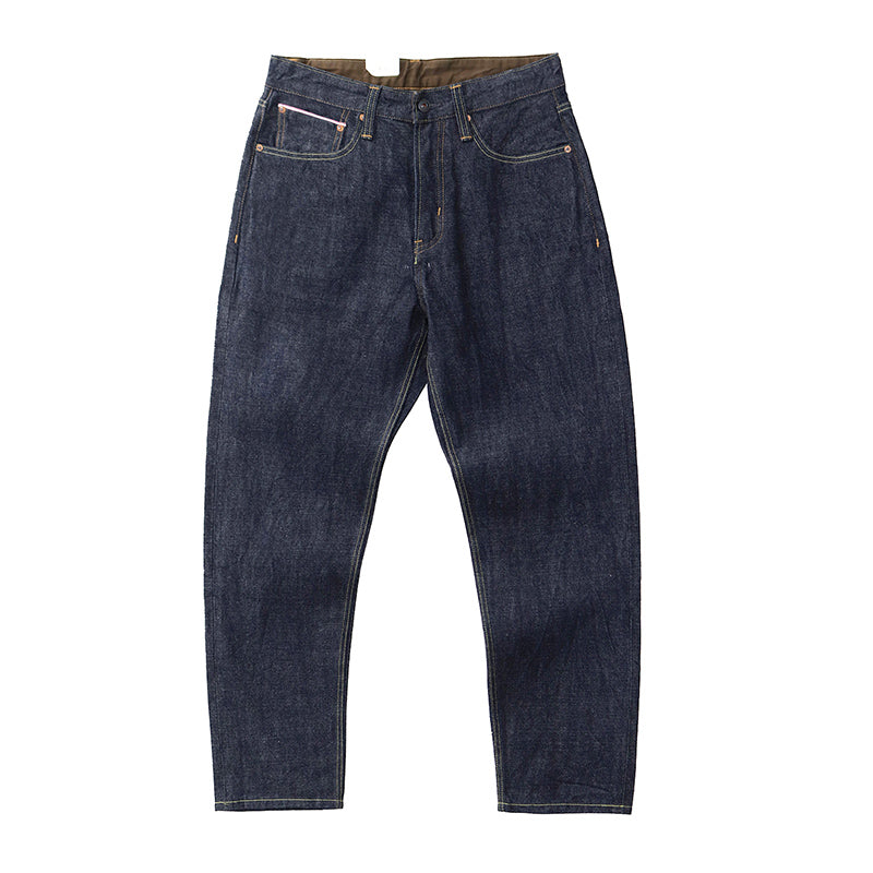 Casual Pants Thickened Long Pants Men Deep Indigo
