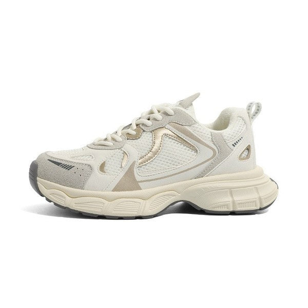 Mesh Casual Versatile Platform Beige 5001