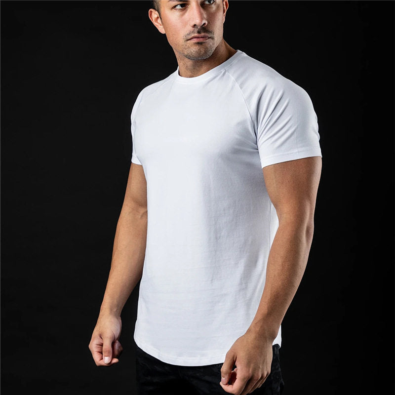 Crew-neck Short-sleeve Shirt White Without arm pocket
