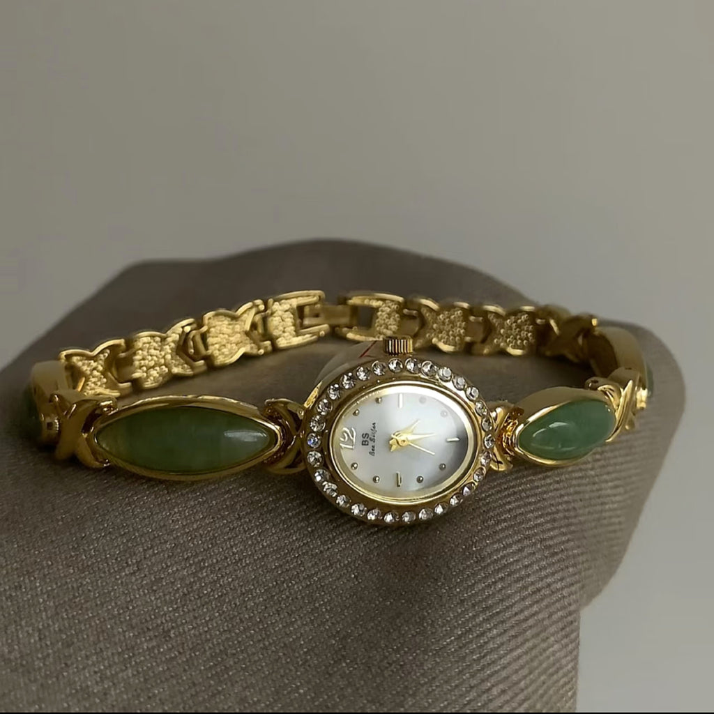 Natural Dongling Stone Hetian Jade Premium Chain Watch