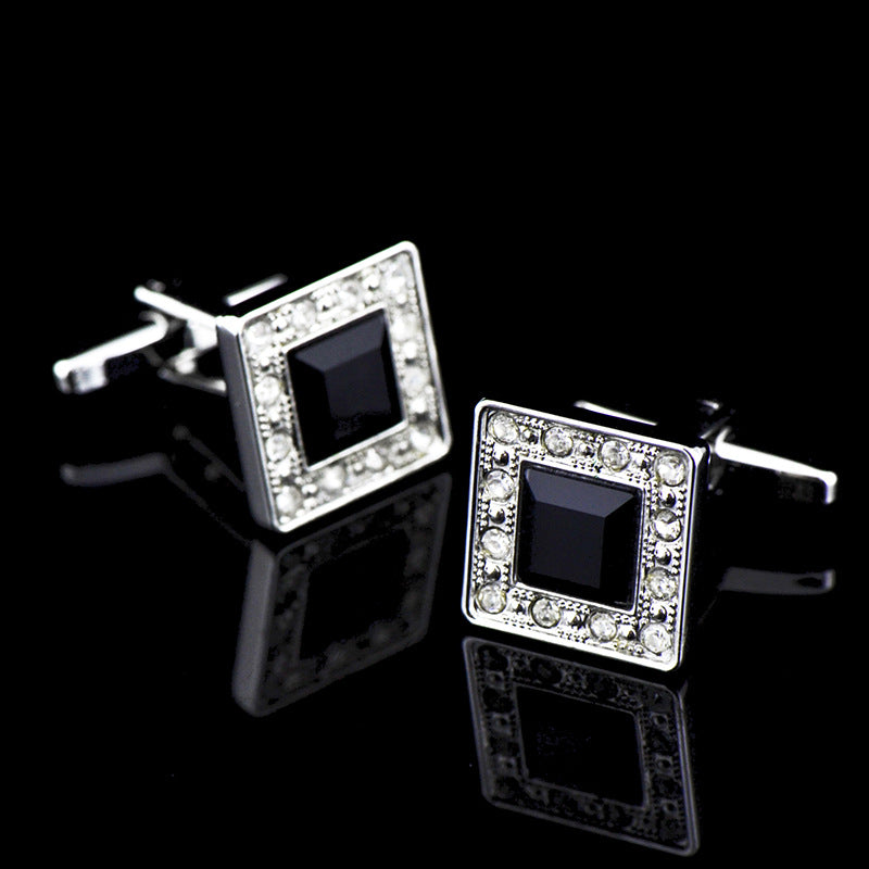French Cufflinks Cufflinks Men's Cufflink Men's And Women's Black