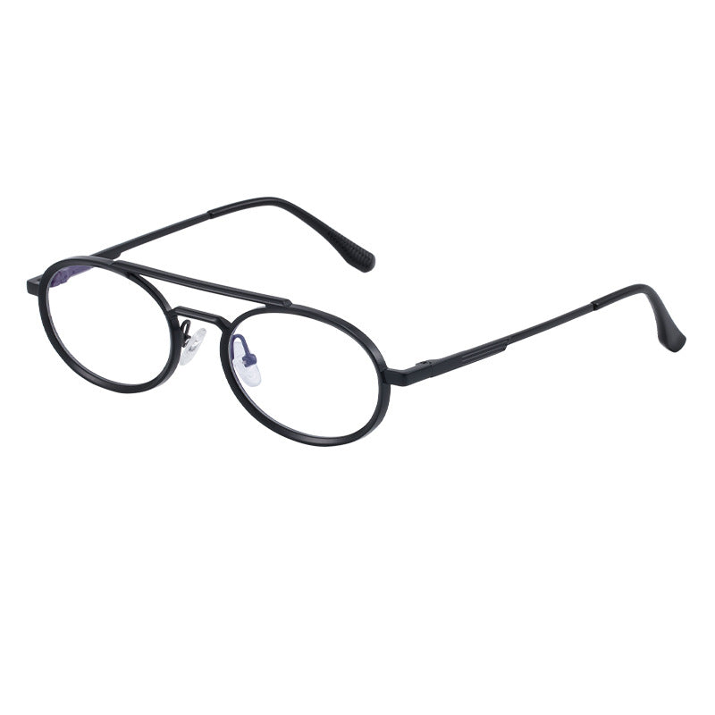Retro-style Oval-frame Steampunk Sunglasses C2