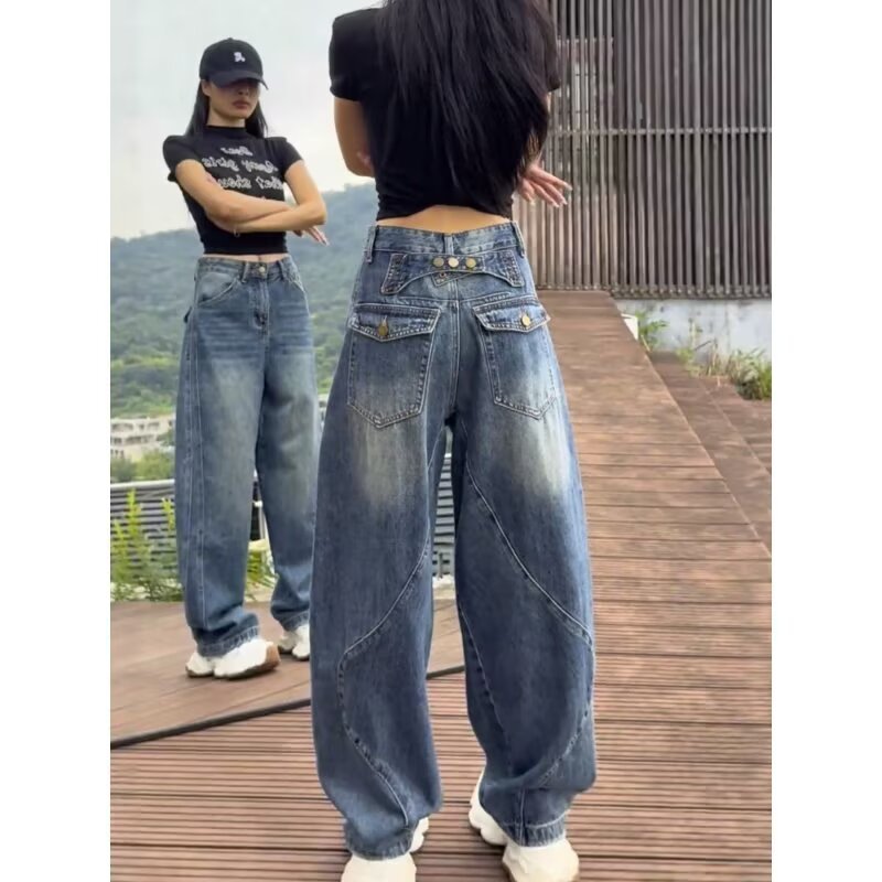 Retro Baguette Banana Denim Jeans