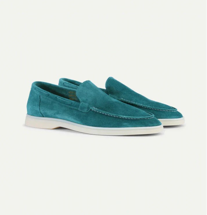 Matte Suede Loafer Green