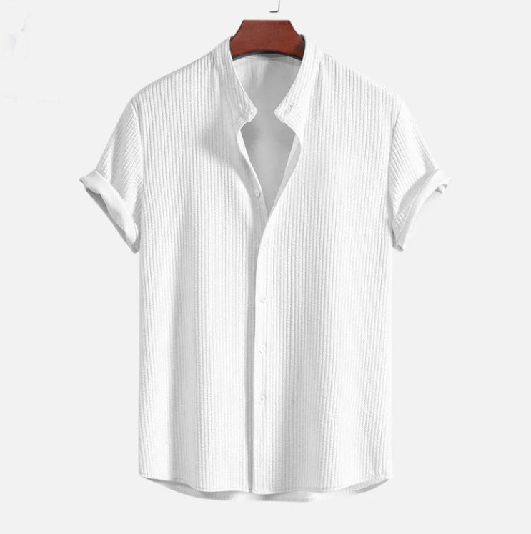 Short Sleeve Loose Shirt White