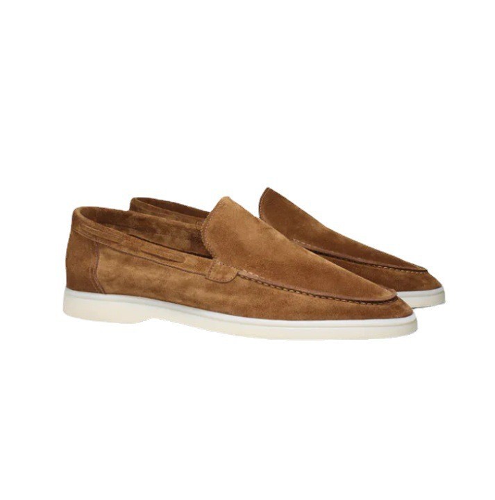 Matte Suede Loafer Brown
