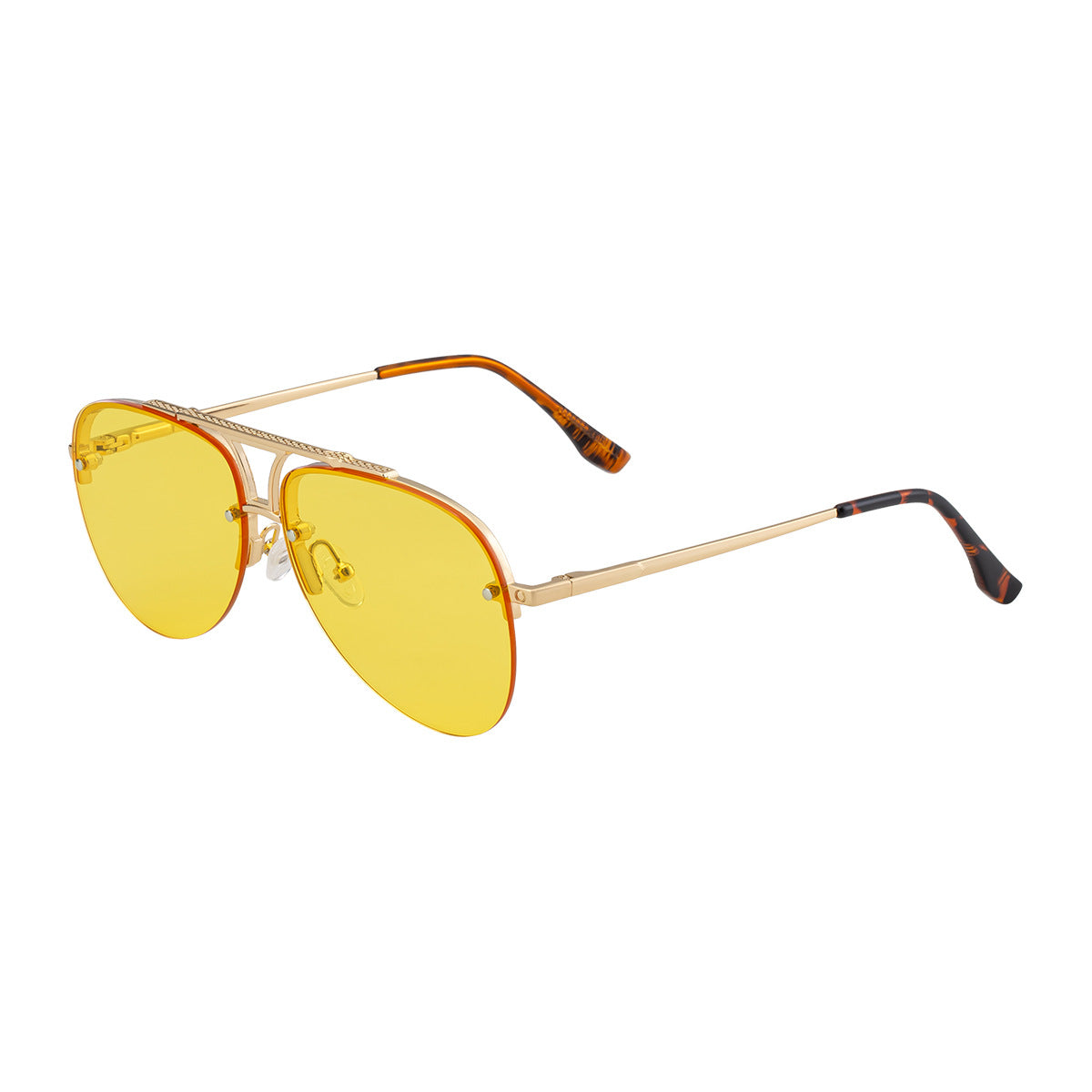 Mens Fashion Metal Half-Frame Sunglasses C5