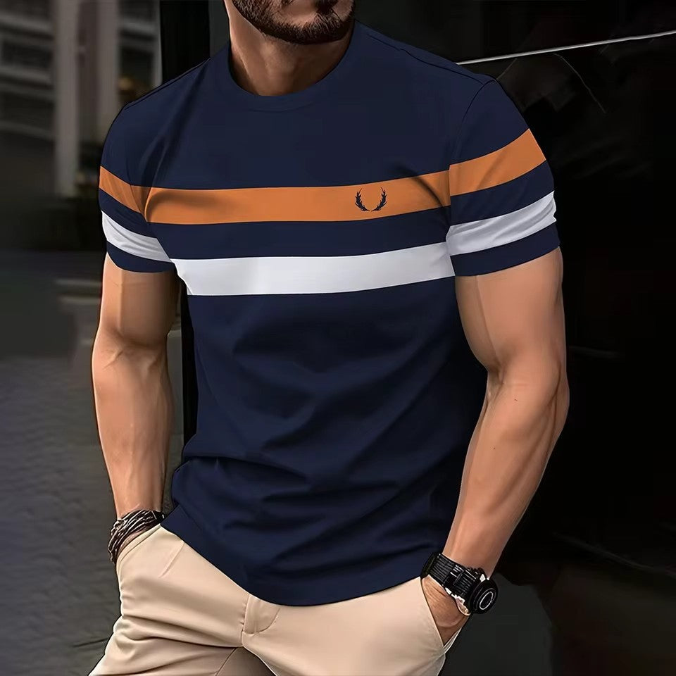 Geometric Contrasting Breathable Shirt MDX ZQ 2228