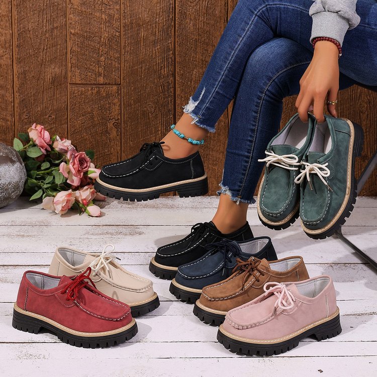 Lace-up British-style Loafers