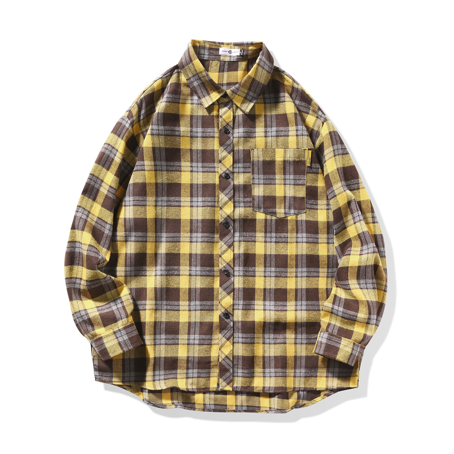 Loose-fitting Casual Plaid Shirt