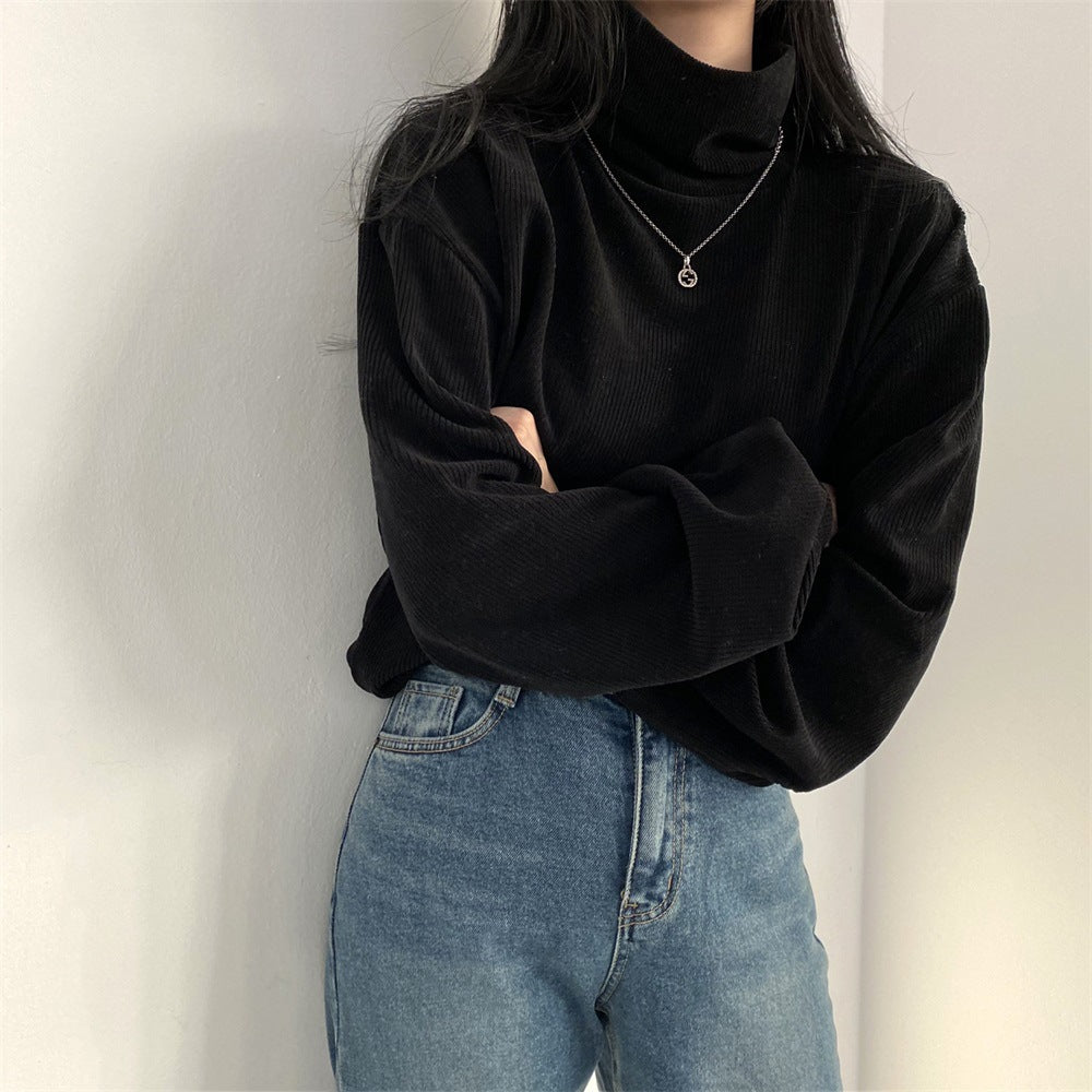 Inner Match Bottoming Shirt Black