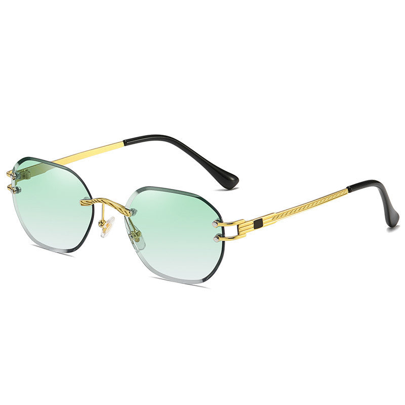 Trimming Sunglasses Ocean Lens Glasses Turn Green