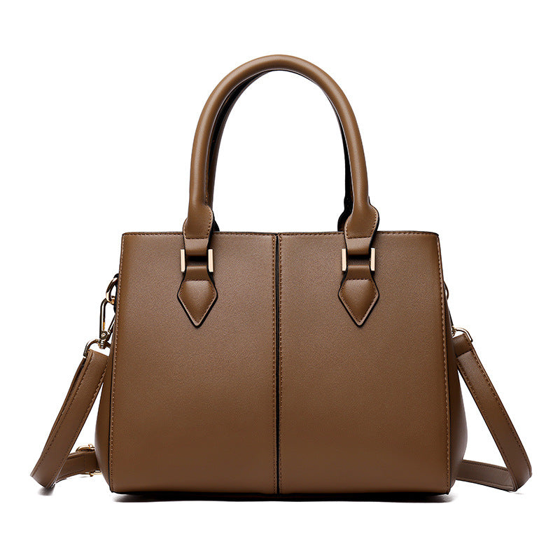 Commuter Soft Leather Large-Capacity Crossbody Shoulder Bag