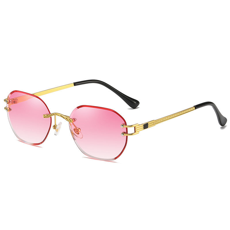 Trimming Sunglasses Ocean Lens Glasses Gradually Varied Pink