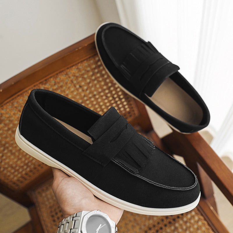 Matte Leather Loafer Black