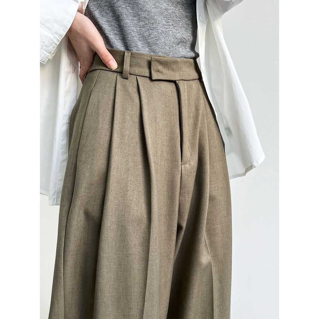 Loose Old Money Style Suit Pants