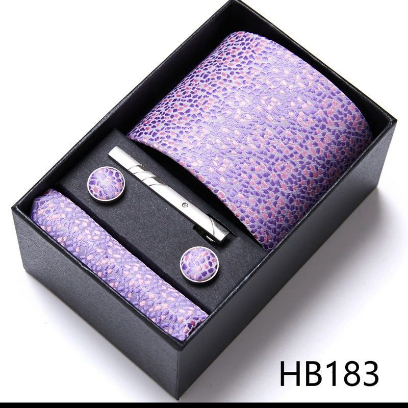 Men'S Tie Six-Piece Suit Gift Box Group Tie Business Formal Wedding Tie 12635HB183