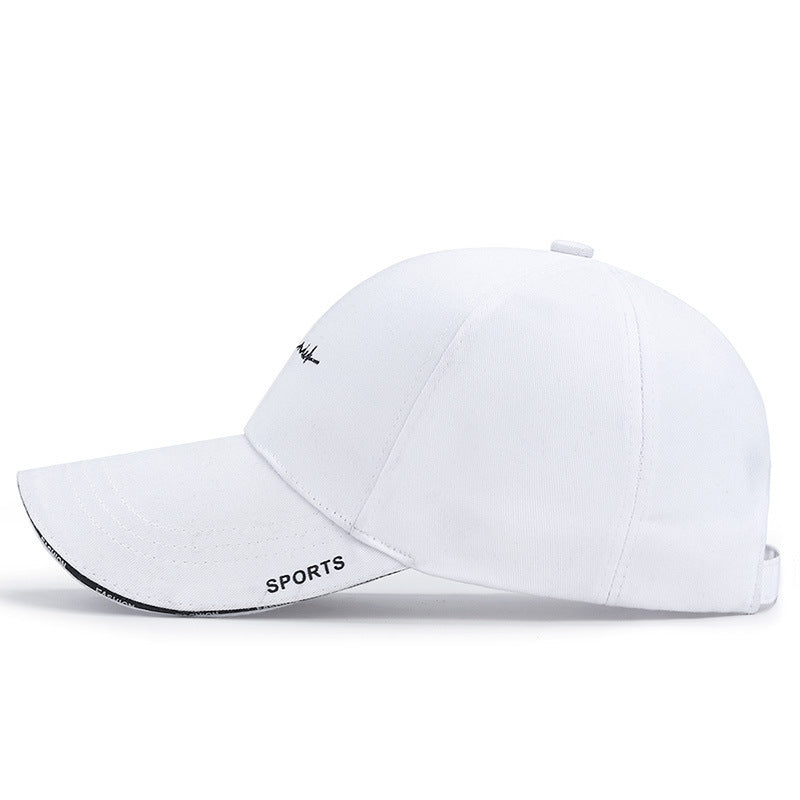 Korean-style Letter Embroidered Peaked Baseball Cap