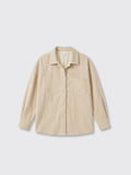 Retro Corduroy Shirt Beige L