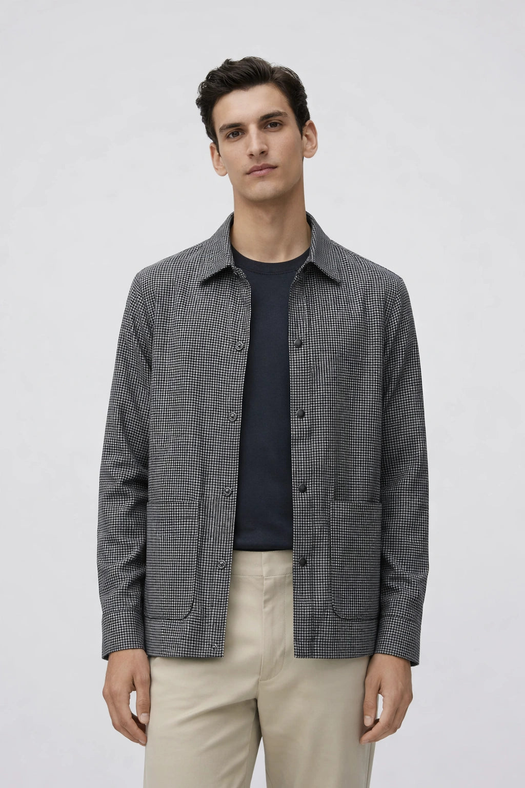 Plus Size Loose Stand Collar Coat