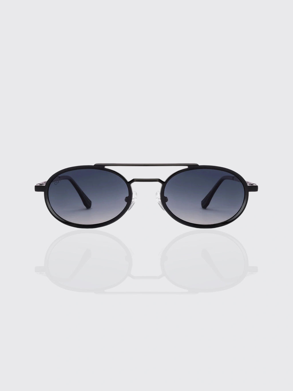 Retro-style Oval-frame Steampunk Sunglasses