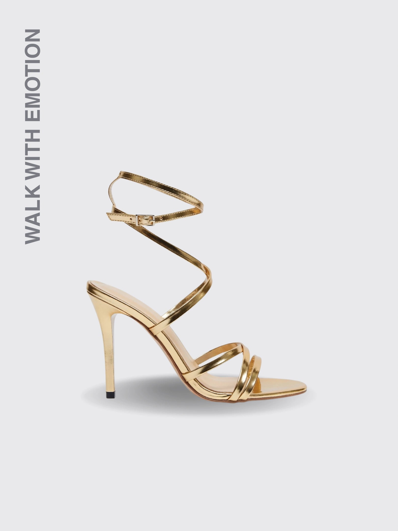 Buckle Cross-strap Stiletto Heel Sandals