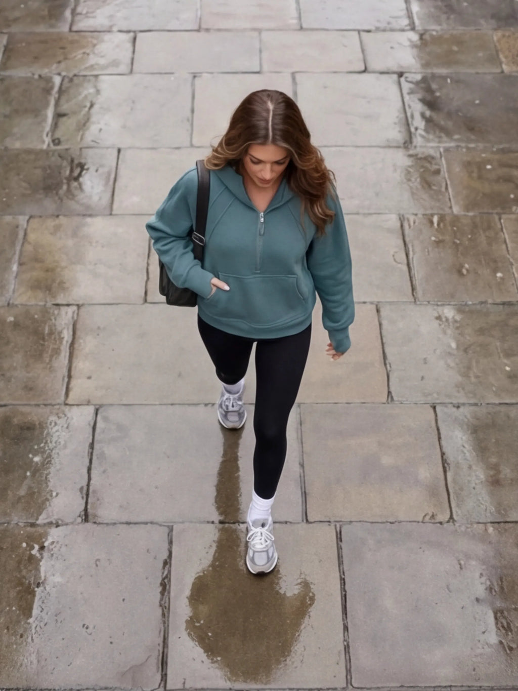 Zipper Hoodie Sweatshirt With Pocket