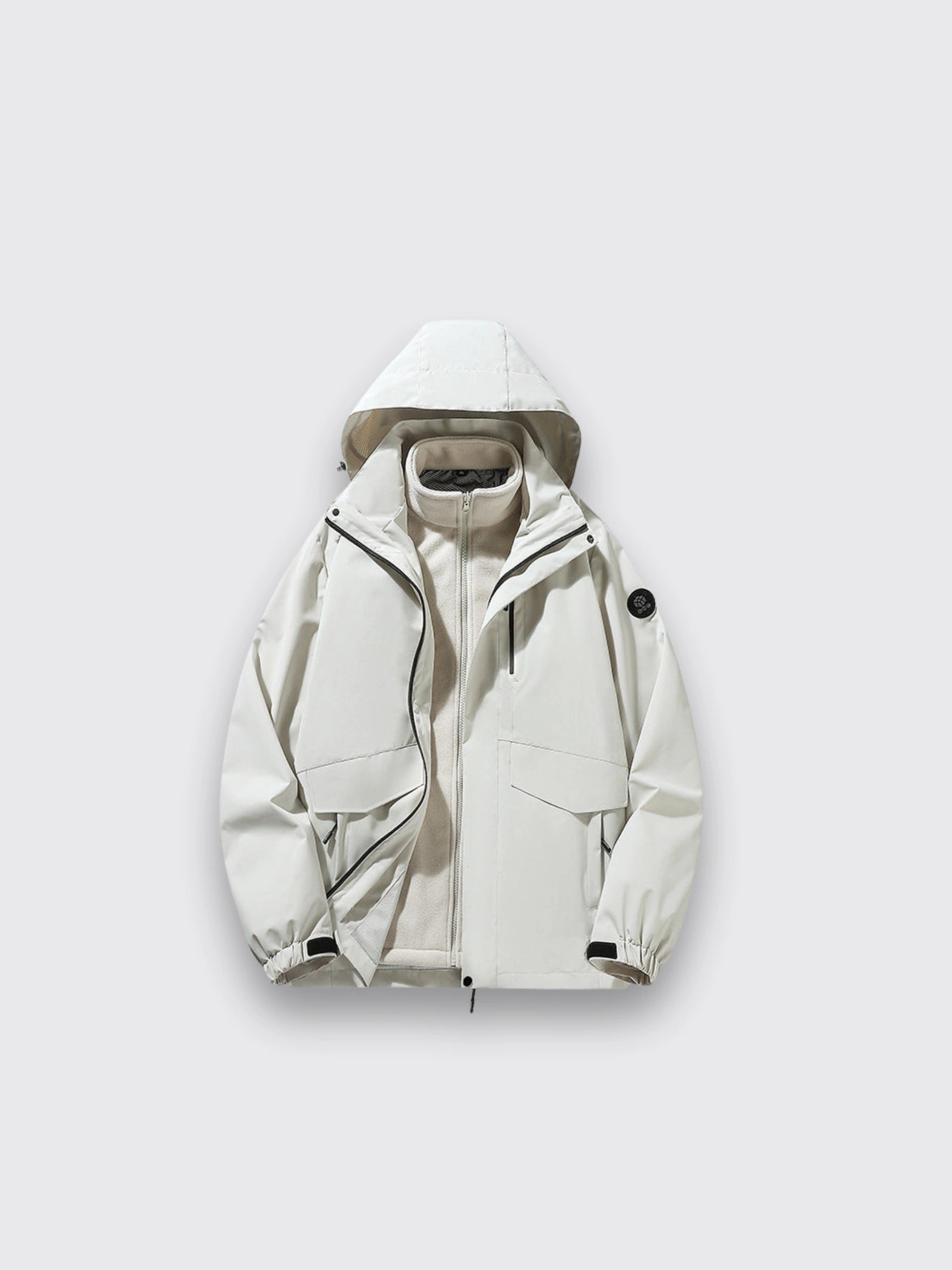 Womens Detachable 3-in-1 Hardshell Jacket Coats