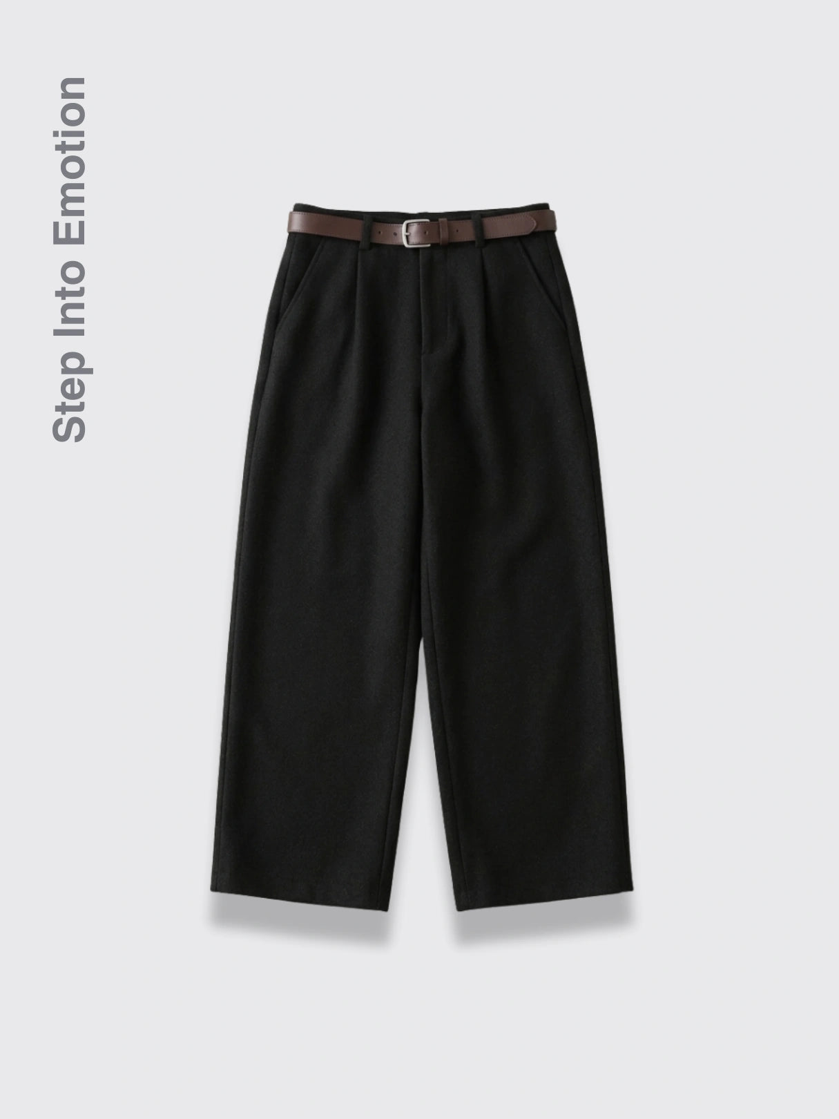 Thickened Wide-leg Pants Old-money