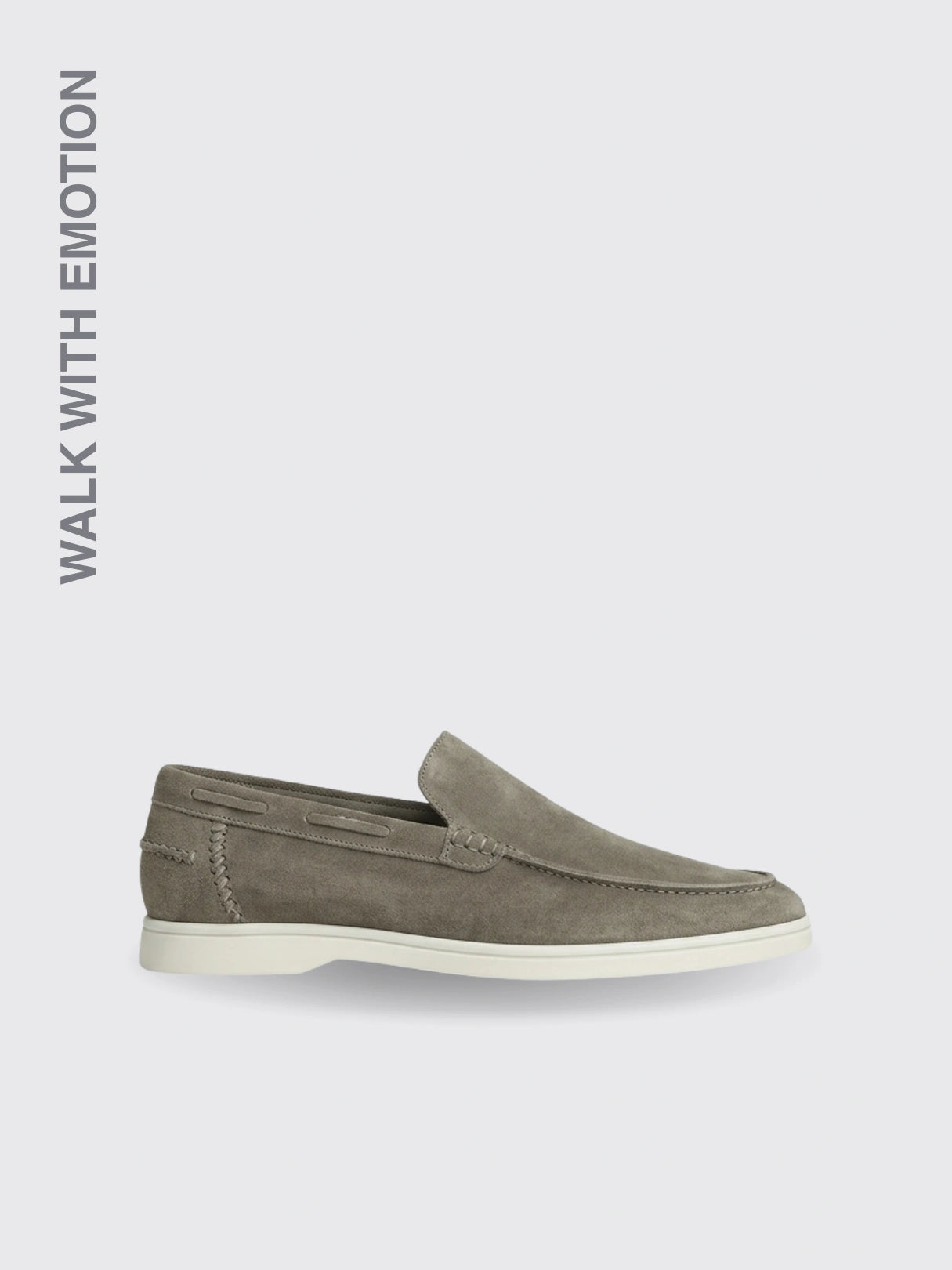 Matte Suede Loafer Khaki Gray Green 36
