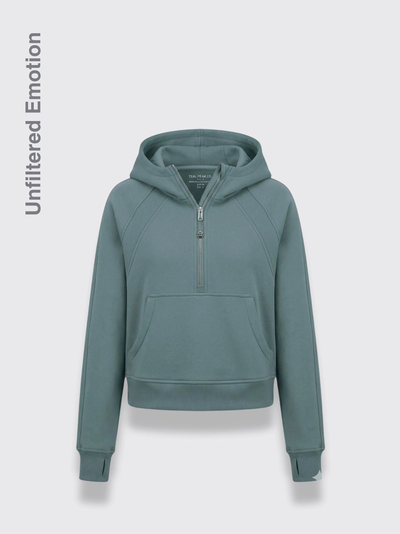 Zipper Hoodie Sweatshirt With Pocket
