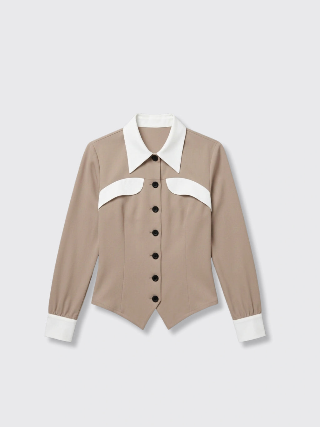 Slim-fit Shirt For Women Khaki L