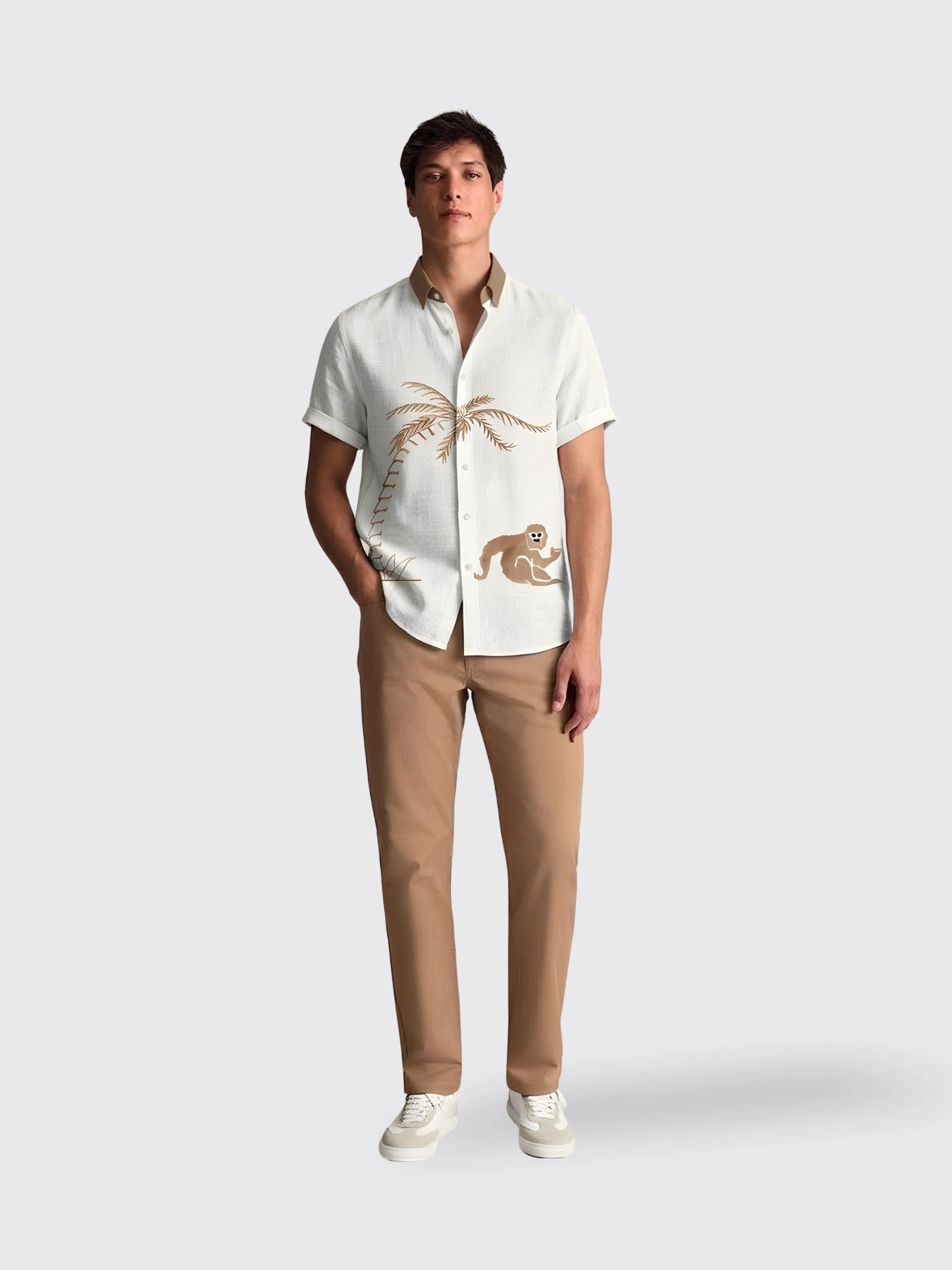 Printed Hawaiian Casual Shirt