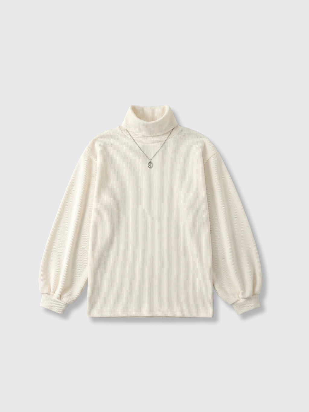 Inner Match Bottoming Shirt White Adding Fleece 2XL
