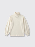 Inner Match Bottoming Shirt White Adding Fleece 2XL