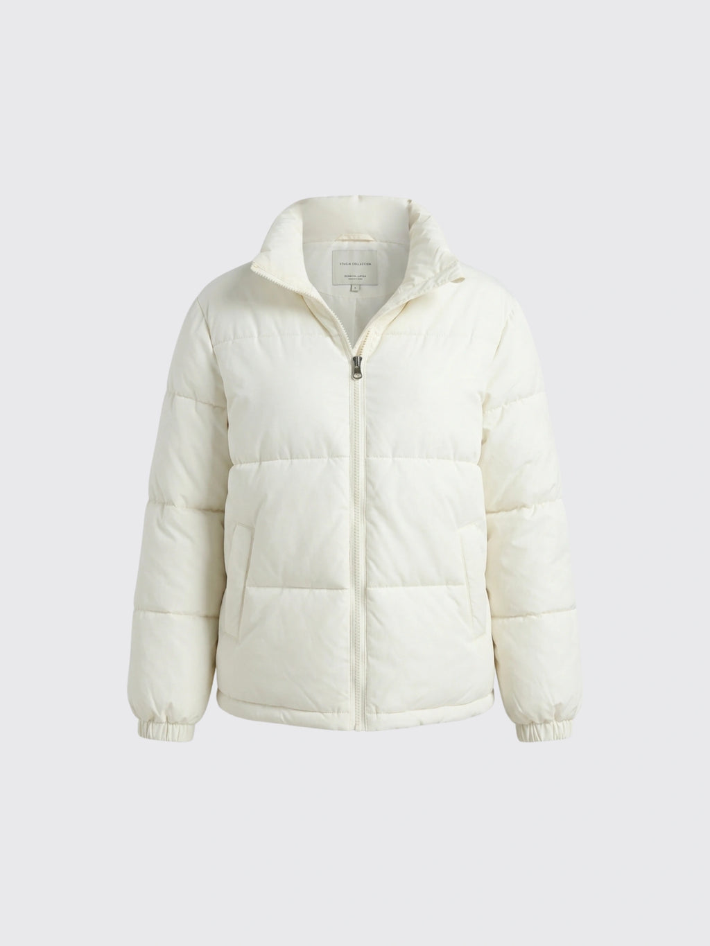 Casual Windproof Down Cotton Coat White L