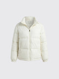 Casual Windproof Down Cotton Coat White L