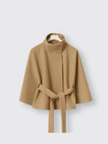 Elegant Button Top Trench Coat Khaki L