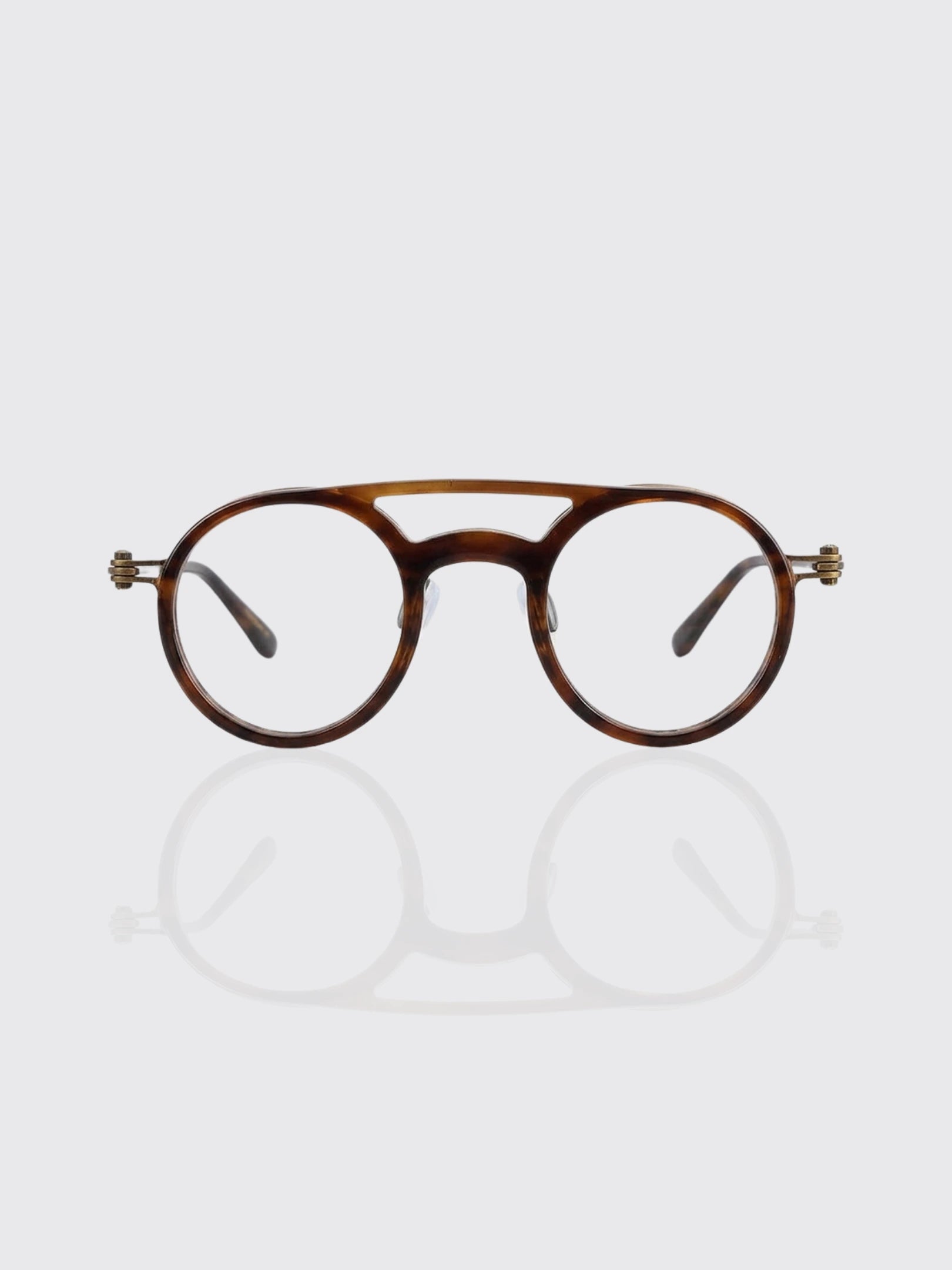 Personalized Couple Style Handmade Art Round Myopia Glasses Full Frame Plate Tide
