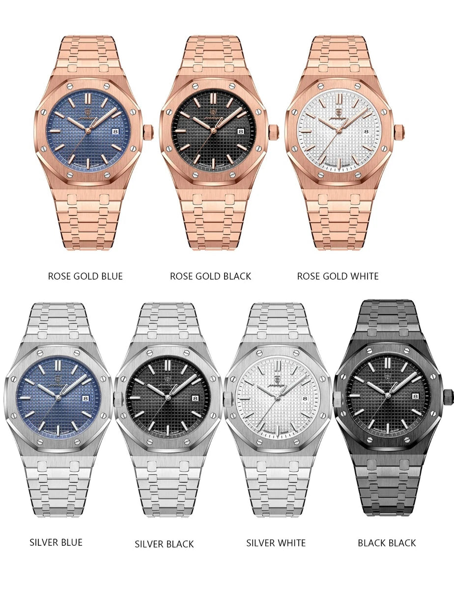 Poedagar Waterproof Calendar Watch