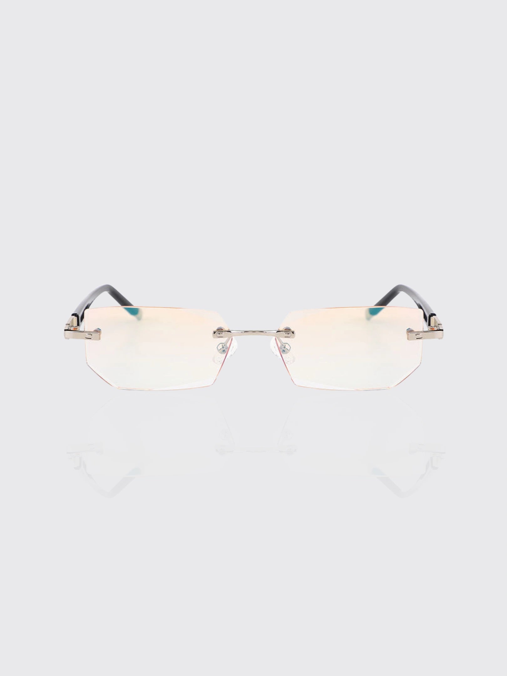 Diamond-cut reading glasses