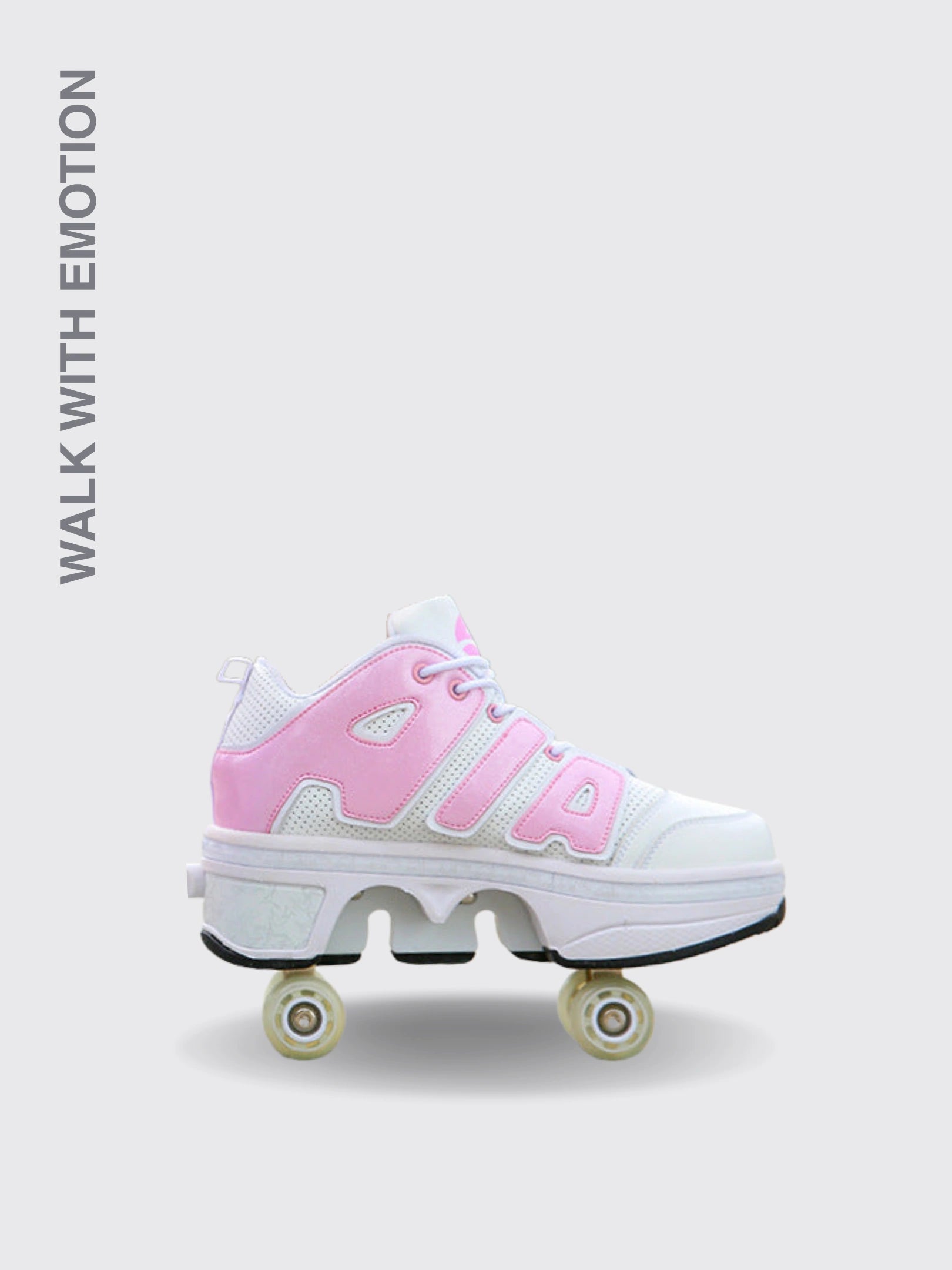 Boys And Girls Double Wheel Row Sneakers Can Be Put Away