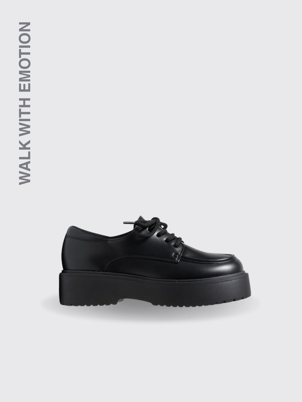 Leather Shoes Preppy English Retro Black 35