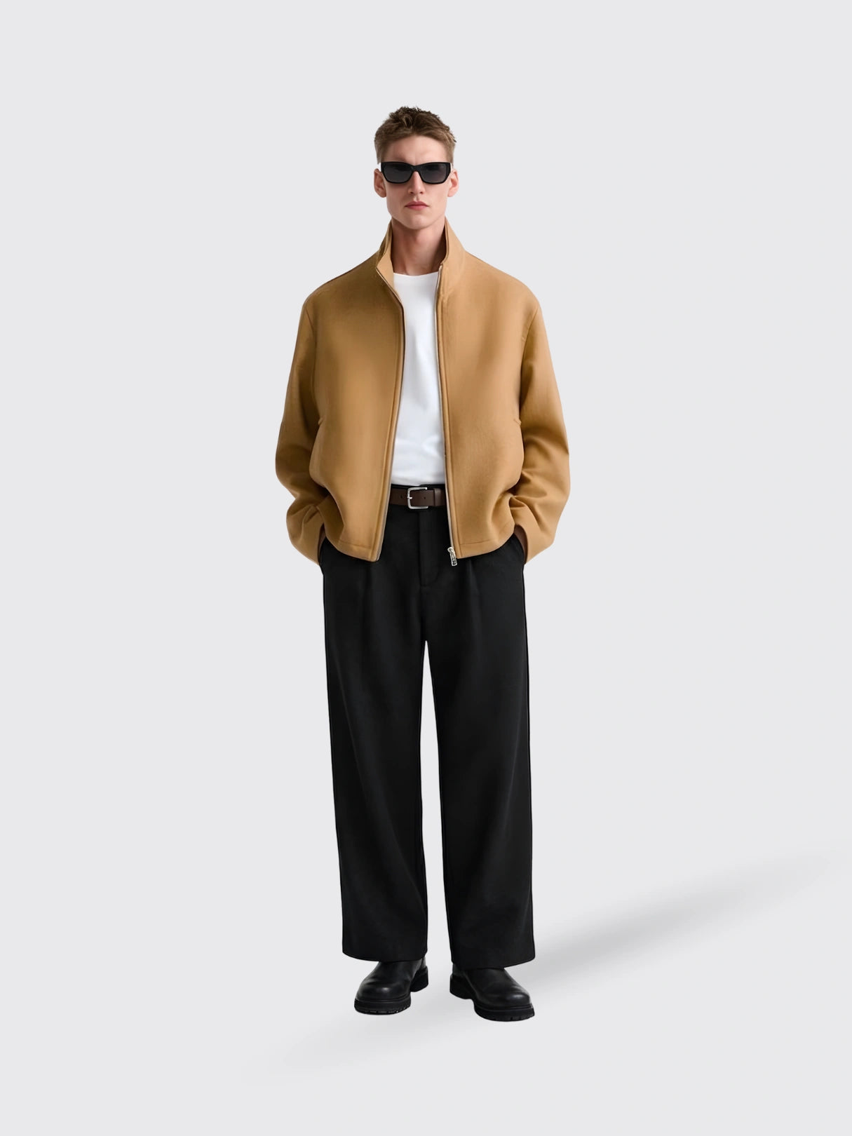 Thickened Wide-leg Pants Old-money